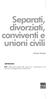 Separati, divorziati, conviventi e unioni civili