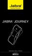 JABRA JOURNEY. jabra MANUALE DELL UTENTE