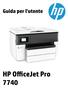 HP OfficeJet Pro 7740 Wide Format All-in- One series. Guida per l'utente