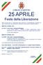 25 APRILE Festa della Liberazione