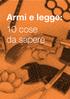 Armi e legge: 10 cose da sapere