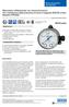 Manometro differenziale con microinterruttori Con indicazione della pressione di lavoro integrata (DELTA-comb) Modello DPGS40