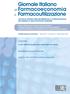 Giornale Italiano. di Farmacoeconomia e Farmacoutilizzazione RASSEGNA RECENSIONI DALLA LETTERATURA ANGOLO DEL MASTER IN FARMACOVIGILANZA