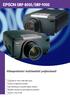 EMP-8000/EMP Videoproiettori multimediali professionali. Luminosità di 1700 e 2200 ANSI Lumen. Funzioni di regolazione avanzate