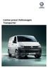 Listino prezzi Volkswagen Transporter