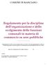 Regolamento per la disciplina dell organizzazione e dello svolgimento delle funzioni comunali in materia di commercio su aree pubbliche