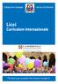 Licei Curriculum internazionale