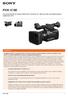 Camcorder XDCAM con sensore CMOS Exmor Full HD da 1/3, ottica zoom 25x, funzionalità wireless e registrazione XAVC.