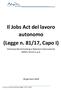 Il Jobs Act del lavoro autonomo (Legge n. 81/17, Capo I)