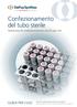 Confezionamento del tubo sterile Soluzione di confezionamento sterile per viti