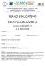 PIANO EDUCATIVO INDIVIDUALIZZATO