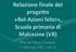 Relazione finale del progetto «Rel-Azioni felici», Scuola primaria di Malcesine (VR) Dott.ssa Fabiana Zermiani, IC Malcesine (VR), 1/06/16