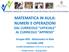 MATEMATICA IN AULA: NUMERI E OPERAZIONI DAL CURRICOLO UFFICIALE AL CURRICOLO APPRESO