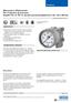Manometro differenziale Per l'industria di processo Modelli , , elevata sovraccaricabilità fino a 40, 100 o 400 bar