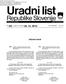 Uradni list. Republike Slovenije DRŽAVNI ZBOR