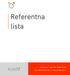 Referentna lista. Fusio d.o.o., Buići 60, Poreč, tel: ,