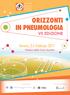 ORIZZONTI IN PNEUMOLOGIA VII EDIZIONE