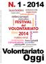 Oggi N Volontariato. dono. laura boldrini. matteo renzi. energie. liberare. stefano zamagni. comunicazione. carcere.