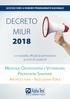 DECRETO MIUR 2018 MEDICINA-ODONTOIATRIA E VETERINARIA PROFESSIONI SANITARIE ARCHITETTURA - INGEGNERIA EDILE