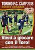 Vieni a giocare con il Toro! TORINO F.C. CAMP 2018 ESTATE GRANATA