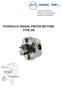 GS series TECHNICAL CATALOGUE CATALOGO TECNICO CRANKSHAFT DESIGN RADIAL PISTON HYDRAULIC MOTORS INDICE INDEX. 1...