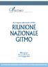 Bologna. XII Congresso della Società GITMO RIUNIONE NAZIONALE GITMO. Palazzo Re Enzo maggio 2018
