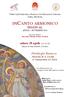 INCANTO ARMONICO FESTIVAL APRILE SETTEMBRE 2016