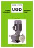 SERIE / TYPE UGD METERING PUMP POMPA DOSATRICE INIZIO - HOME INDICE - TABLE OF CONTENTS