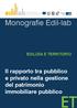 Monografie Edil-lab EDILIZIA E TERRITORIO. Il rapporto tra pubblico e privato nella gestione del patrimonio immobiliare pubblico