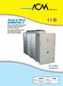 Unità motocondensanti ad aria Pompe di calore reversibili da 50 kw a 380 kw Air cooled condensing units Reversible heat pump from 50 kw to 380 kw