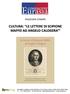 CULTURA: LE LETTERE DI SCIPIONE MAFFEI AD ANGELO CALOGERA