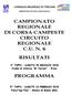 CAMPIONATO REGIONALE DI CORSA CAMPESTE CIRCUITO REGIONALE C.U. N. 6 RISULTATI