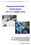 Rapporto dell evento meteorologico del 2 e 3 maggio 2014