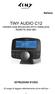 TINY AUDIO C12 HIDDEN DAB RECEIVER WITH WIRELESS REMOTE AND MIC