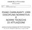 PIANO CARBURANTI 1999 DISCIPLINA NORMATIVA E NORME TECNICHE DI ATTUAZIONE