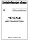 40 Sottocommissione. VERBALE della seduta di Sottocommissione tenuta il 19 settembre 1991 a Pallanza