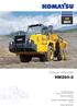 HM Dumper articolato HM 250. POTENZA MOTORE 232 kw / rpm PORTATA NOMINALE 24 t CAPACITA DEL CASSONE A COLMO 14,7 m³