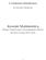 I Compendi OpenSource di Giacomo Marciani Analisi Matematica Teoria, Formulario e Suggerimenti Pratici dalle dispense del professor Roberto Tauraso 1