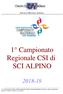 1 Campionato Regionale CSI di SCI ALPINO