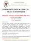 COMUNICATO CAPDI & LSM N 38 DEL 22 DICEMBRE 2014
