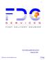 Carta della qualità dei servizi. FDC Services Carta della Qualità e servizi