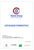 CATALOGO FORMATIVO. Revisione: 2016/02