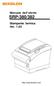 Manuale dell utente SRP-380/382 Stampante termica Ver. 1.03