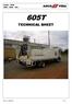 Crane Kran Grue - Grua Gru 605T TECHNICAL SHEET. Rev. 07 (06/2014) 1 / 20