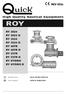 REV 002B. High Quality Nautical Equipment ROY RY 3024 RY 3024 D RY 3524 RY 3524 D RY 40TR RY 40TR D RY 55TR RY 55TR D RY HYDRO RY HYDRO D