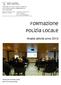 FORMAZIONE POLIZIA LOCALE