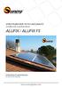 STRUTTURA PER TETTO INCLINATO SYSTEM FOR SLANTING ROOF ALUFIX / ALUFIX FS ISTRUZIONI DI MONTAGGIO INSTALLATION MANUAL.