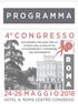 P R O G R A M M A 4 C O N G R E S S O ACCADEMIA ITALIANA PER LO STUDIO DELLA MALATTIA DI PARKINSON E I DISORDINI DEL MOVIMENTO