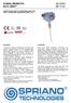 DS-SST52 ED SCHEDA PRODOTTO DATA SHEET TRASMETTITORE SMART DI TEMPERATURA SERIE SST52 SMART TEMPERATURE TRANSMITTER SERIES SST52 DESCRIZIONE