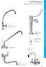 MONOACQUA SINGLE TAP CLASSIC RANGE RUBINETTERIA PROFESSIONALE PER GRANDI CUCINE PROFESSIONAL KITCHENS FAUCETS. Vitone in dischi ceramici.